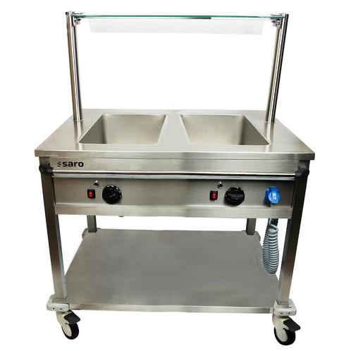 Bain Marie Wagen BT2 | 2x 1/1 GN | Met Aftapkranen | 2kW |, Zakelijke goederen, Horeca | Keukenapparatuur, Nieuw in verpakking