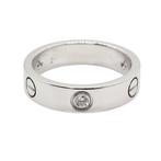 Cartier - Ring - Love - 18 karaat Witgoud - 3 Diamanten, Nieuw
