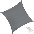 tectake Polyethyleen zonneluifel vierkant grijs - 5,4 x 5,4, Tuin en Terras, Verzenden, Nieuw