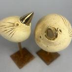 Ewa Budzowska - NO RESERVE- 2 BIRDS- (decorated 24 carat, Antiek en Kunst