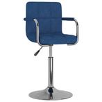 vidaXL Eetkamerstoel stof blauw, Verzenden, Nieuw