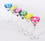 Prachtig lot van 6 antieke kristallen Val Saint Lambert, Antiek en Kunst, Antiek | Glaswerk en Kristal