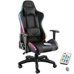 Gaming stoel Tartaros, LED, massagefunctie - zwart/zwart, Huis en Inrichting, Bureaus, Verzenden, Nieuw