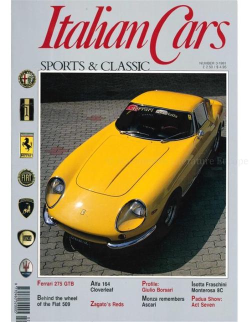 1991 ITALIAN CARS SPORTS & CLASSIC MAGAZINE ENGELS 03, Boeken, Auto's | Folders en Tijdschriften
