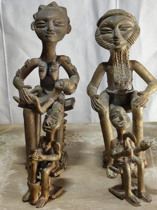 COUPLE ROYAL BENIN - Bénin, Antiek en Kunst, Kunst | Niet-Westerse kunst