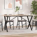vidaXL Eettafel X-frame 140x80x75 cm massief grenenhout en, Huis en Inrichting, Tafels | Eettafels, Verzenden, Nieuw