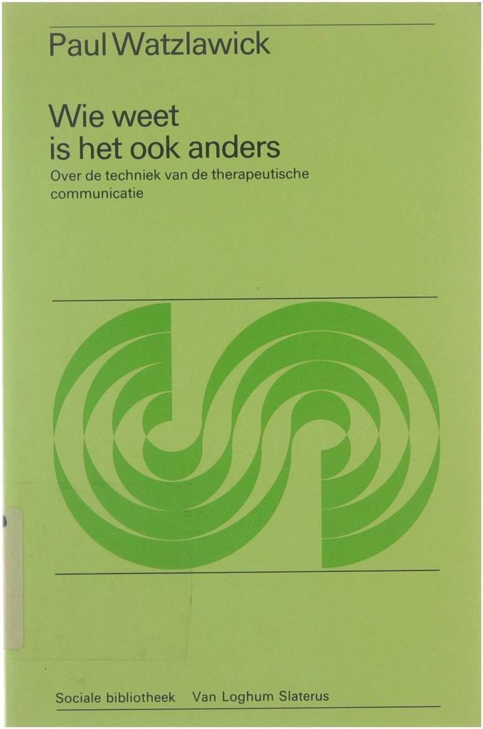 Wie weet is het ook anders / Sociale bibliotheek, Boeken, Psychologie, Gelezen, Verzenden