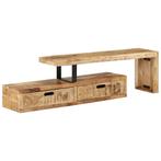 vidaXL Tv-meubel (118-200) x 30 x 40 cm massief hout mango, Verzenden, Nieuw
