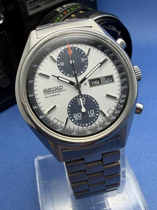 Seiko - Seiko - 6138-8020 “Panda” Automatic Chronograph –, Handtassen en Accessoires, Horloges | Antiek