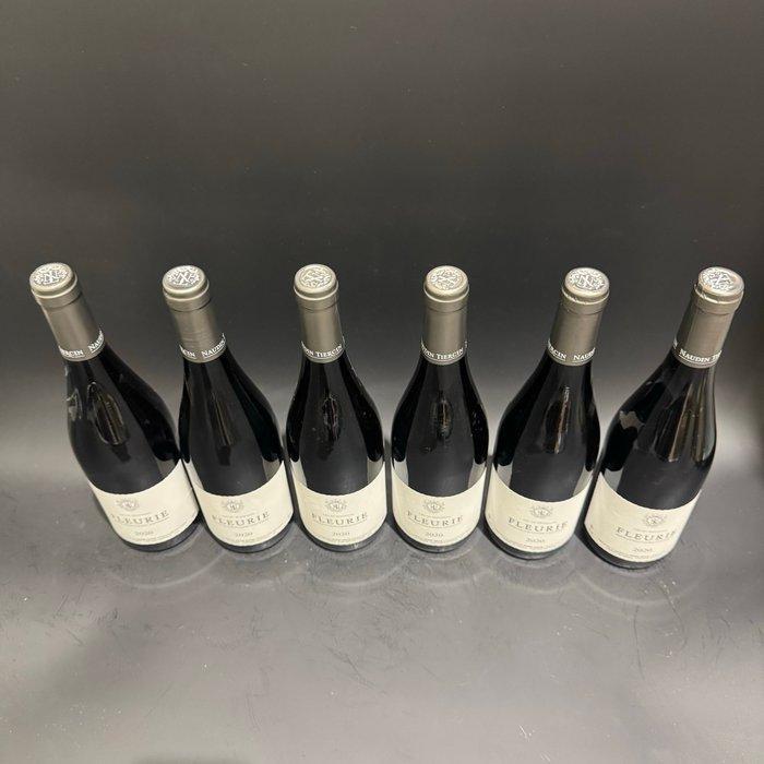 2020 Naudin Tiercin - Fleurie - 6 Flessen (0.75 liter), Verzamelen, Wijnen