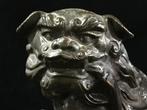 Guardian Metal dog / Japanese Vintage Metal Statue - Beeld