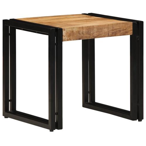 vidaXL Koffietafel 40x50x38 cm Massief Ruw Hout Mango, Huis en Inrichting, Tafels | Salontafels, Nieuw, Verzenden