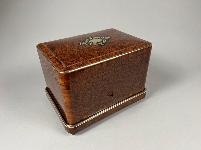 Étui à cigares - Bois de thuya, Bois de rose, Acajou, Antiquités & Art, Antiquités | Autres Antiquités