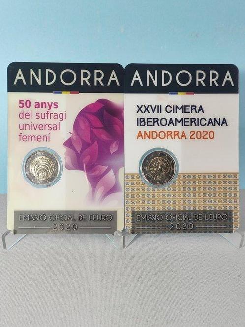 Andorra. 2 Euro 2020 Ibero-American Summit + 50 Years of, Postzegels en Munten, Munten | Europa | Euromunten