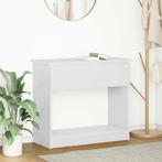 vidaXL Wandtafel met lades 85,5x38,5x74,5 cm wit, Huis en Inrichting, Tafels | Bijzettafels, Verzenden, Nieuw