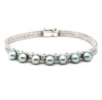 Tennis armband - 18 karaat Witgoud - 0.80ct. tw. Diamant