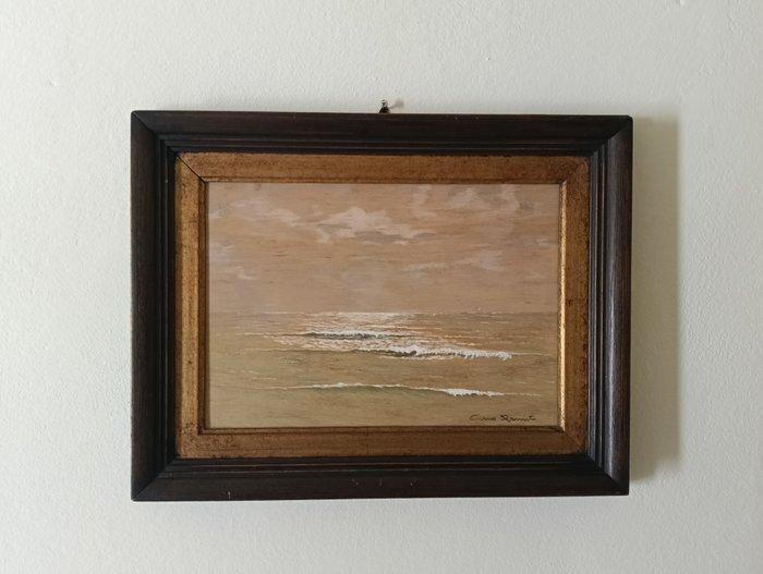 Gino Romiti - Mareggiata a Livorno, Antiek en Kunst, Kunst | Schilderijen | Klassiek