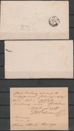 Nederland 1870/1895 - Verzameling van 17 brieven - postblad, Gestempeld