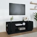 vidaXL Tv-meubel 110x35x40,5 cm massief grenenhout zwart, Huis en Inrichting, Kasten |Televisiemeubels, Verzenden, Nieuw