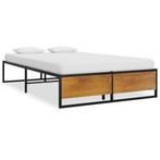 vidaXL Bedframe metaal zwart 120x200 cm, Verzenden, Nieuw