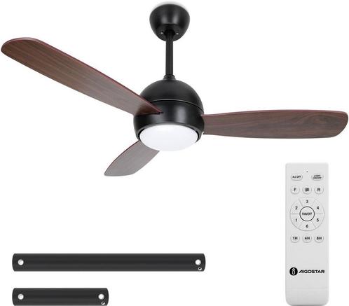 Aigostar Stille Plafondventilator met Verlichting - Ø132cm -, Huis en Inrichting, Woonaccessoires | Overige, Verzenden