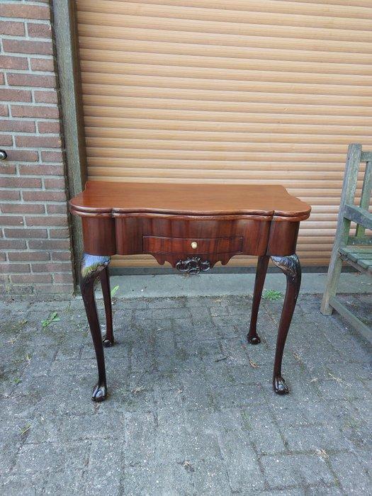 Table de jeux - Acajou - Table en bois massif de mahogany ou, Antiquités & Art, Antiquités | Meubles | Chaises & Canapés