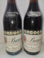 1969 7 1970 Giacomo Borgogno - Barolo Riserva - 2 Bouteilles, Verzamelen, Nieuw