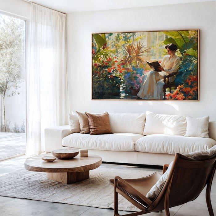 Iconica - The Readers Escape - Unique 1/1 XXL (100x150 cm), Antiquités & Art, Art | Objets design