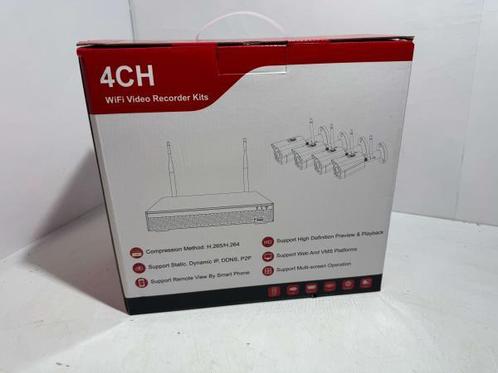 Veiling - CPD704 WiFi recorder + 4x CPC148 IR 5MP IP-camera, Audio, Tv en Foto, Videobewaking, Nieuw