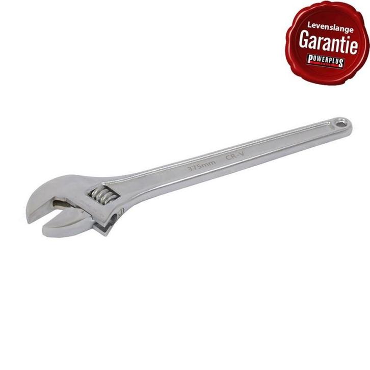 Verstelbare moersleutel 375 mm. – steeksleutel verstelbaar, Doe-het-zelf en Bouw, Werkbanken, Ophalen of Verzenden