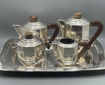 Orfèvre français - Koffie- en theeservies (5) - Hout,, Antiek en Kunst