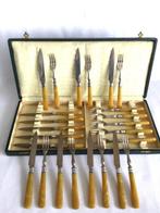 Bestek voor fruit / kaas dessert - Ménagère (24) - Poignées, Antiek en Kunst