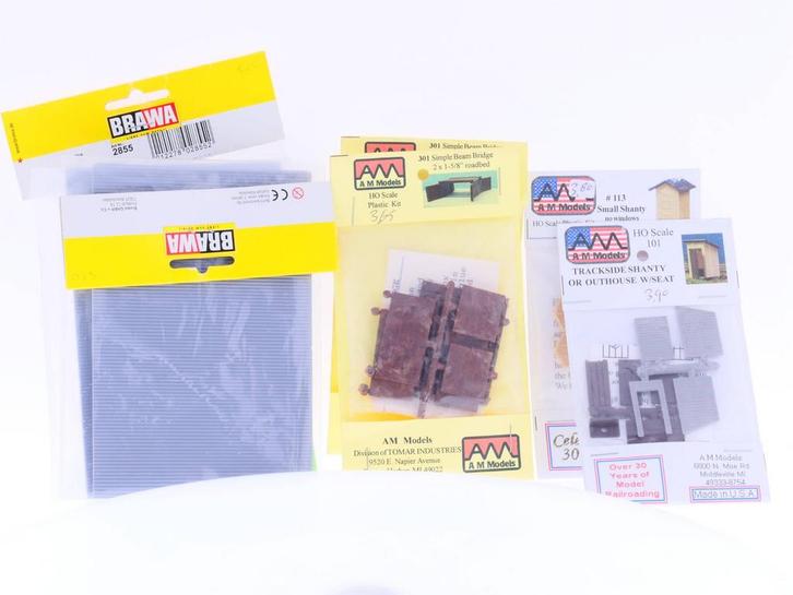 Schaal H0 BRAWA AM Models 2855 101 113 301 assortiment de..., Hobby en Vrije tijd, Modeltreinen | H0, Brug, Tunnel of Gebouw, Zo goed als nieuw