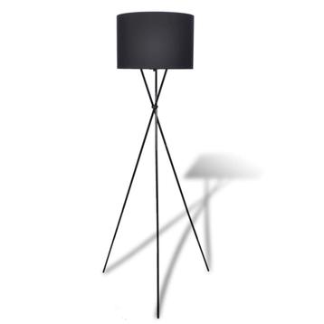 vidaXL Lampenkap voor vloerlamp met hoge standaard zwart, Verzenden