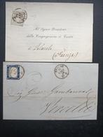 Anciens états italiens - Sardaigne 1858/1863 - 5 bustes avec, Gestempeld