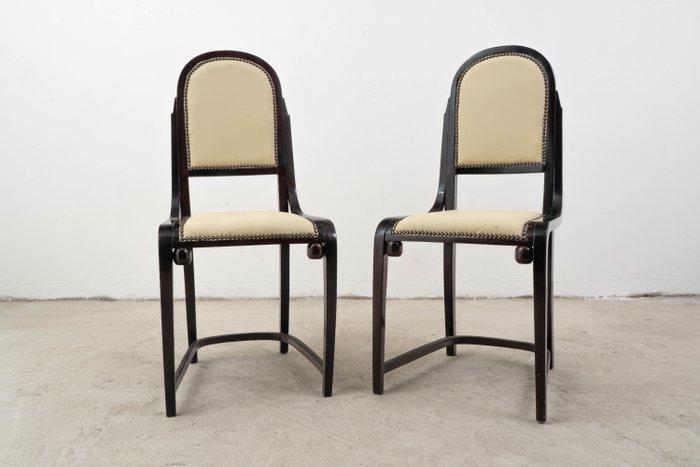 J.&J. Kohn - Josef Hoffmann - Eetkamerstoel (2) - Beuken,, Antiek en Kunst, Antiek | Meubels | Stoelen en Sofa's