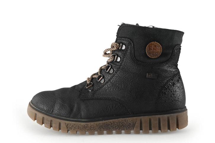 Rieker Veterschoenen in maat 38 Zwart, Kleding | Dames, Schoenen, Zwart, Gedragen, Overige typen, Verzenden