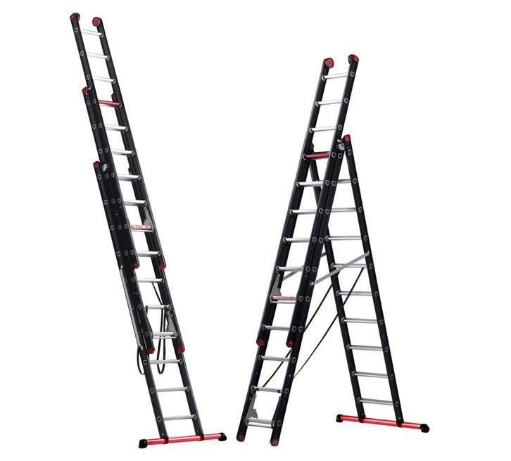 Altrex Mounter 3×10 sporten 3-delige reformladder, Doe-het-zelf en Bouw, Ladders en Trappen, 4 meter of meer, Opvouwbaar of Inschuifbaar