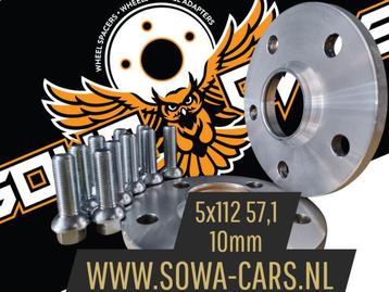 Spacers 10mm VW golf 5 6 7 8 tiguan 5x112 Spoorverbreders, Ophalen of Verzenden