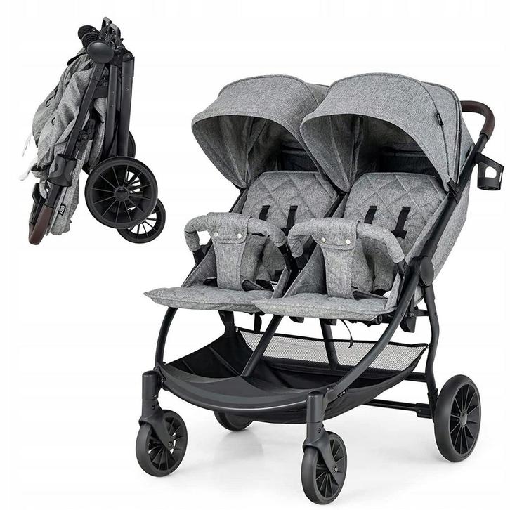 2dekans | Coast Dubbele kinderwagen - Max 15 kg per stoel -, Kinderen en Baby's, Kinderwagens en Combinaties, Ophalen of Verzenden