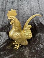 sculptuur, Rooster - 25 cm - 25 cm - Verguld brons, Antiek en Kunst