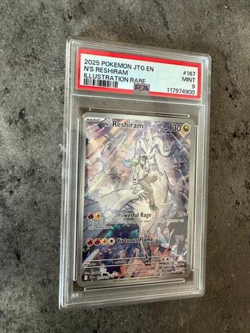 Pokémon - 1 Graded card - Ns Reshiram 167 Pokemon Journey