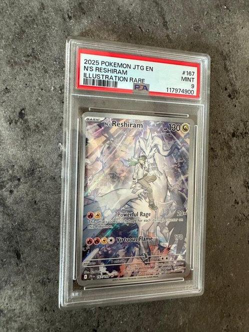Pokémon - 1 Graded card - Ns Reshiram 167 Pokemon Journey, Hobby en Vrije tijd, Verzamelkaartspellen | Pokémon