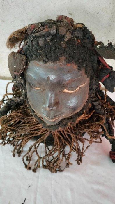 Initiatie masker - hard hout - KOUNGA INITIATION MASK -, Antiquités & Art, Art | Art non-occidental