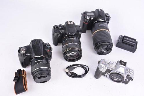 Canon, Nikon, Olympus, Sony Lotto di 4 Appareil photo, Audio, Tv en Foto, Fotocamera's Digitaal