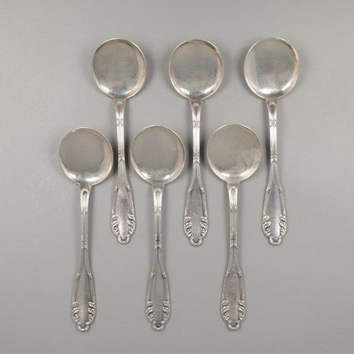 Henri de Bist IJslepel - Cuillère (6) - Argent 800, Antiek en Kunst, Antiek | Zilver en Goud
