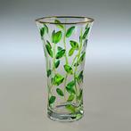 Secoloventesimo - Vaas - Groene bladeren vaas - 24 kt goud -, Antiek en Kunst, Antiek | Glaswerk en Kristal