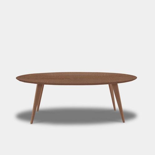 Tafel Ovaal Eikenhout - Hout Onderstel - Cinnamon, Huis en Inrichting, Tafels | Eettafels