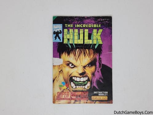 Super Nintendo / SNes - The Incredible Hulk - UKV - Manual, Consoles de jeu & Jeux vidéo, Jeux | Nintendo NES, Envoi