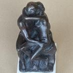 Beeld, De Kus - 17 cm - Brons, Marmer, Antiek en Kunst